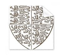Negro Blanco barroco arte escudo León ilustración patrón gafas paño de limpieza paño limpiador de regalo teléfono Protector de 5 unidades