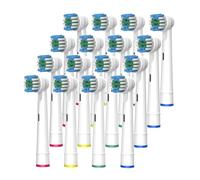 Negro/Blanco, Cabezales De Repuesto, Compatibles Con Oral B, Cepillo De Dientes Eléctrico Advance Power Vitality Precision Clean Pro Health Triumph 3D(16pcs White)