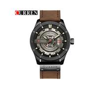 (negro blanco) Reloj de lujo marca CURREN Relojes deportivos militares para hombre Reloj de cuarzo con