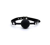 Negro boca abierta boca de bolas de silicona restricción ajustable SM esclavitud parejas BDSM juguete sexual fetiche esclavitud gags bocadillos gag bola restricción fetiche juguetes sexuales