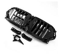 Negro Brillante Para X6 G06 2019-2024 Parachoques Delantero Rejilla Aire Obturador Con Orificio Visión Nocturna Accesorios Kit Carrocería Coche Rejilla Delantera