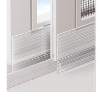 Negro Burlete Ventana Corredera Burlete Puerta Ventanas, 2-8m Barra Antis-Lluvia Autoadhesiva-Deflector de Lluvia Sello de Goma, Cortable, Impermeable, Resistente al Sol(Clear,8m)