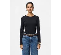 Negro Camiseta De Manga Larga L