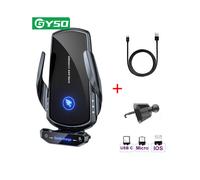 (Negro) Cargador inalámbrico para coche de 20 W para iPhone 12 13 14 Pro Max Xiaomi Mi 13 12 11 Samsung