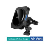 (Negro) Cargador magnético para coche ESR para iPhone 14, 13 y 12 Pro Max CryoBoost con ventilador y