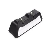 (Negro) Cargador rápido dual para control inalámbrico USB tipo C, base de carga para joystick Sony PS