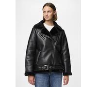 Negro Chaqueta De Polipiel XS