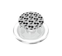 Negro Cherri Blossom Flores de Cerezo Fruity Cherry Dum Dum PopSockets PopGrip para MagSafe