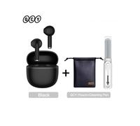 (Negro con accesorios) QCY Ailybuds Lite Auriculares inalámbricos Bluetooth 5.3 TWS Auriculares Semi