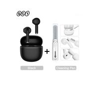 (Negro con bolígrafo) Auriculares inalámbricos QCY Ailybuds Lite Bluetooth 5.3 TWS Auriculares semi