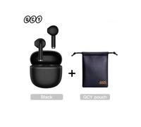 (Negro con bolsa) Auriculares inalámbricos QCY Ailybuds Lite Bluetooth 5.3 TWS Auriculares semi internos