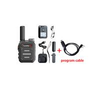 (negro con cable)wurui G63 Mini walkie-talkie portátil escáner radioaficionado Walkie-talkies para caza
