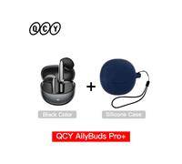 (Negro con estuche 03) QCY HT10 AilyBuds Pro+ ANC Auriculares inalámbricos Audio de alta resolución