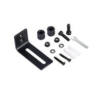 Negro Conclude De Puerta Corrediza Juego De Rieles De Guía De Piso De Pared Modificables Con Rotación Para Teletrabajo Guía Deslizante