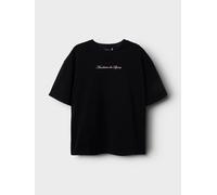 Negro Corte Distendido Camiseta