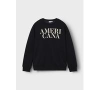 Negro Corte Distendido Sudadera