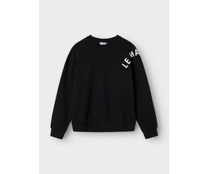 Negro Corte Distendido Sudadera