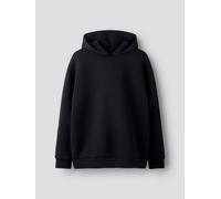 Negro Corte Distendido Sudadera Con Capucha