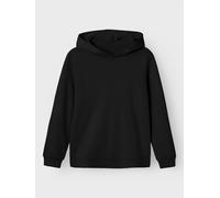 Negro Corte Distendido Sudadera Con Capucha