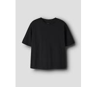 Negro Corte Regular Camiseta