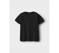 Negro Corte Regular Camiseta