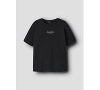 Negro Corte Regular Camiseta