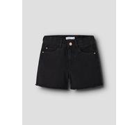 Negro Corte Regular Shorts