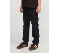 Negro Cotton/Elastane Pantalones Cargo Corte Relaxed Boys 140 EU