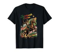 Negro Cowgirl Western Rodeo Juneteenth Negro Historia Texas Camiseta