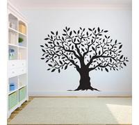 Negro Creativo Creativo Árbol Pegatina de pared Dormitorio Salón Decoración del hogar Estudio de pegatinas de pared Decal interior Papel pintado