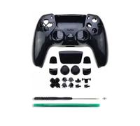 Negro cromado - PS5 Mando Playstation 5 Estuche completo Estuche Cubierta del estuche Decoración de la placa frontal