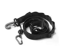 (Negro) Cuerda colgante multifuncional para camping, ropa de viaje, percha de hombro, cordón para mochilas