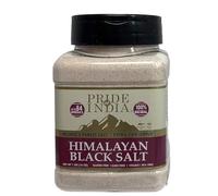 Negro del Himalaya Rock Salt (sal negra) - gran criba doble Molienda extra fino, (16 onzas) - Extra Fine Grind, (16 onzas) de doble tamiz Jar-Large Negro sal de roca del Himalaya (sal negra)