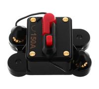 Negro Disyuntor Marino de Aleación y Plástico para Embarcaciones y Rv | Protección contra Sobrecarga, Instalación Compacta, Evita Daños, para Compartimentos del Motor y Audio