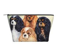 Negro Dorado Cavalier King Charles Spaniel, Bolsa de artículos de tocador Bolsa de Maquillaje Bolsa de cosméticos Bolsa de artículos de tocador de Viaje portátil