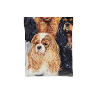 Negro Dorado Cavalier King Charles Spaniel, Squeeze Top Wallet Bolsa de Almacenamiento para Mujer Monedero pequeño Bolsa de Cambio