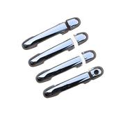 NEGRO Embellecedor de cubierta de manija de puerta de coche apto for KIA, Ceed Cee'd 2006-2012, pegatinas de fibra de carbono cromadas for coche, superposición de estilo cubierta protectora de cerradu