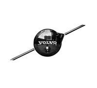 Negro Emblema Parrilla Delantera para Volvo XC90 T8 Recharge 2021 2022 2023 2024,Rejilla Frontal Insignia Logotipo Calcomanías ABS Cobertura Adhesivos Resistente a los Arañazos decoración Accesorios