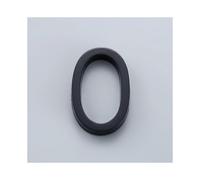 (Negro) Etiqueta de número de hotel del 0 al 9 Placa de puerta de plástico 3D Dígitos de puerta Placa