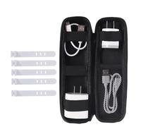 Negro EVA Estuche de Lápices Ultra-Delgado Duro Protección Premium para Pencil, Estuche Rígido Antiderrapante para Bolígrafos, Lápices, Stylus, Cable USB para Escritorio, Escuela y Viajes