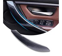 Negro F30 328i Tirador de Puerta del Coche para BMW F30 F31 F32 F33 F34 F36 F80,Manijas de la puerta interior del automóvil (Fibra de Carbon Derecho)