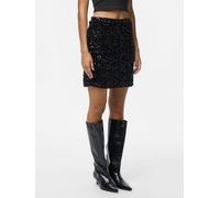 Pieces Pckam Hw New Short Skirt Bc XS Negro
