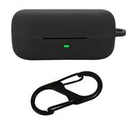 (Negro) Funda de silicona suave con cierre antipérdida para auriculares Bluetooth Sony WF-C510 - Negro