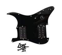 Negro Golpeador precableado doble pastillas para guitarra eléctrica