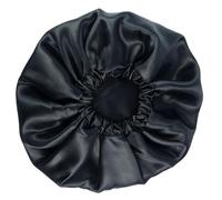 Negro - Gorro de satén antiencrespamiento | Soulta