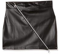 Negro Handmade F126 Mini falda con Zip Ruler talla 3 X L Negro talla L