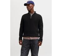 Negro Hombres Acrylic/Organic/Cotton Jersey Con Cremallera XXL EU
