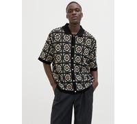 Negro Hombres Cotton/Acrylic Camisa De Punto S EU