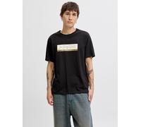 Negro Hombres Cotton Camiseta S EU