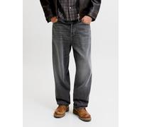 Negro Hombres Cotton/Cotton/Recycled/Cotton Jjialex Jjcrew Sq 063 Vaqueros De Corte Baggy 28/32 EU